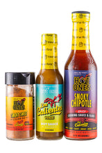 Load image into Gallery viewer, Los Calientes Grill Pack | Hot Ones - Super Hot Sauces