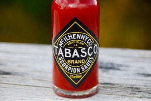 Tabasco Scorpion Pepper Sauce Label - Super Hot Sauces