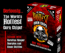 Load image into Gallery viewer, The World&#39;s Hottest Corn Chips - Super Hot Sauces